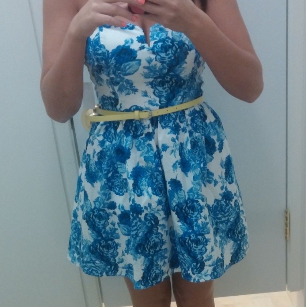 🌸BLUE FLORAL DRESS🌸